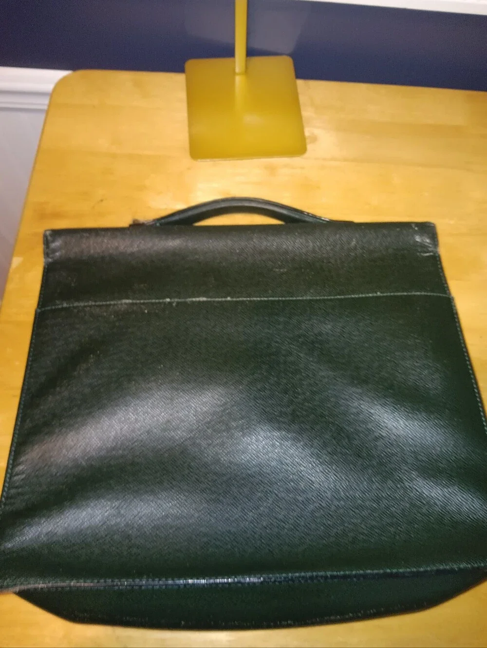 Louis Vuitton Green Taiga Leather Briefcase